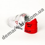 Детские кроссовки-слипоны American Club ES05/20 WIITE/BLACK 